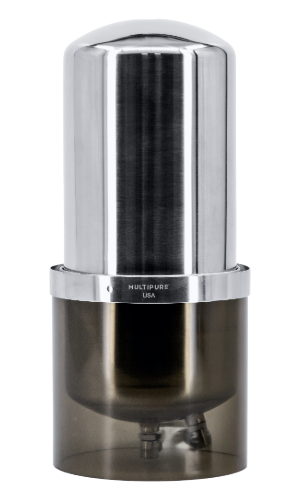 Multipure Aquapremier countertop water filter certified by NSF to reduce a broad range of drinking water contaminants.